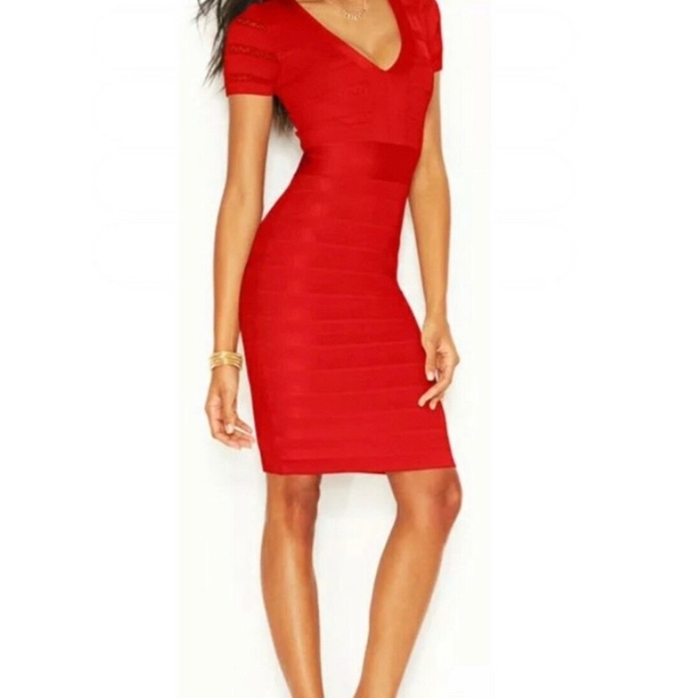 French Connection Red Knit Dress Sz 4